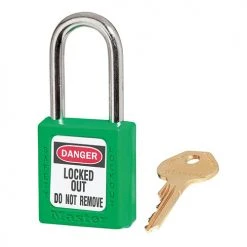 Master Lock MASTERLOCK 410 THERMOPLASTIC SAFETY PADLOCK (VARIOUS COLOURS)
