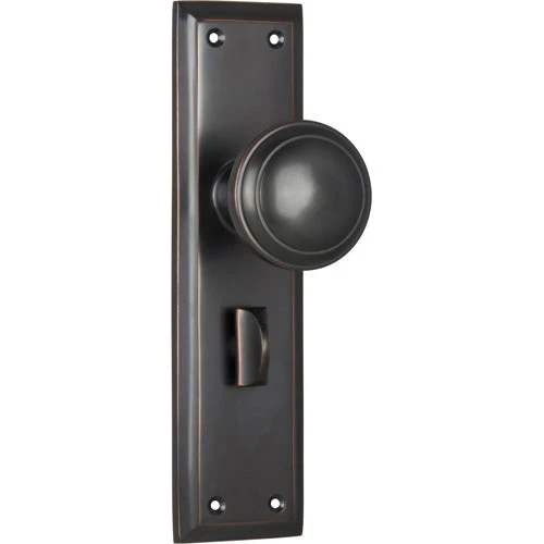 TRADCO MILTON DOOR KNOB ON PLATE 12 TRADCO MILTON DOOR KNOB ON PLATE