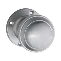 TRADCO DOOR KNOB MILTON ROUND ROSE PAIR