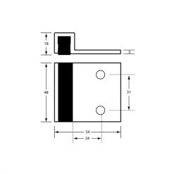 METLAM DOOR BUMPER ML101 SCREW FIX