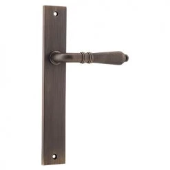 IVER DOOR LEVER SARLAT RECTANGULAR BACKPLATE