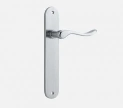 IVER DOOR LEVER STIRLING OVAL BACKPLATE Door Handles & Levers 33 IVER DOOR LEVER STIRLING OVAL BACKPLATE Door Handles & Levers