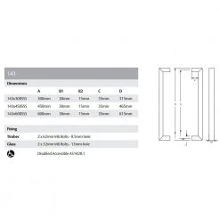 Pull Handles LOCKWOOD ENTRANCE PULL HANDLE - 143
