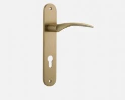IVER DOOR LEVER OXFORD OVAL BACKPLATE