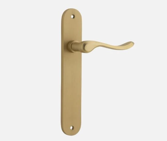 IVER DOOR LEVER STIRLING OVAL BACKPLATE Door Handles & Levers 22 IVER DOOR LEVER STIRLING OVAL BACKPLATE Door Handles & Levers