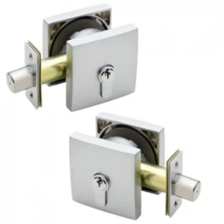 GAINSBOROUGH 1851SM SQUARE DOUBLE CYLINDER DEADBOLT
