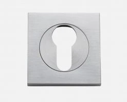 Tradco Restoration Hardware IVER ESCUTCHEONS EURO FORGED SQUARE
