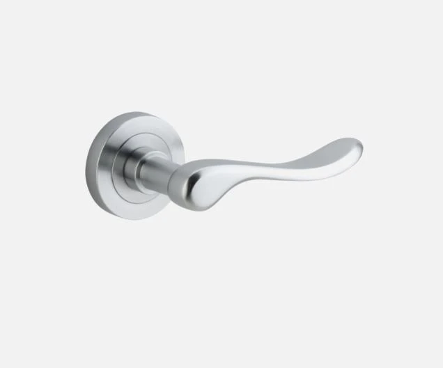 IVER DOOR LEVER STIRLING ROUND ROSE BACKPLATE Door Handles & Levers 6 IVER DOOR LEVER STIRLING ROUND ROSE BACKPLATE Door Handles & Levers