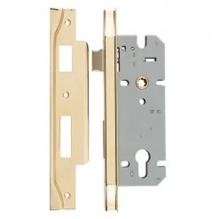 IVER MORTICE LOCK EURO REBATED 85MM