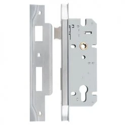 IVER MORTICE LOCK EURO REBATED 85MM