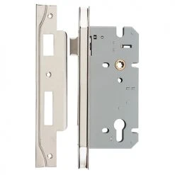 IVER MORTICE LOCK EURO REBATED 85MM