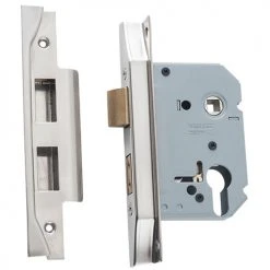 TRADCO REBATED EURO MORTICE LOCK (47.5MM PITCH) Entrance Sets