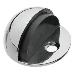 The Lock Shop GAINSBOROUGH HALF MOON FLOOR MOUNT DOOR STOP