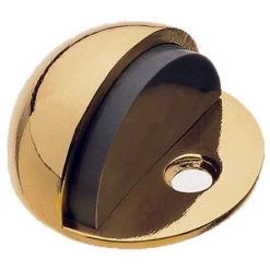 The Lock Shop GAINSBOROUGH HALF MOON FLOOR MOUNT DOOR STOP