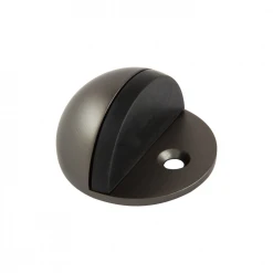 The Lock Shop GAINSBOROUGH HALF MOON FLOOR MOUNT DOOR STOP
