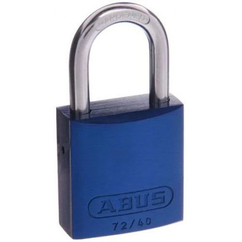 ABUS ALUMINIUM PADLOCK 72/40 (VARIOUS COLOURS) 1 ABUS ALUMINIUM PADLOCK 72/40 (VARIOUS COLOURS)