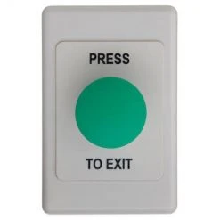 ACSS EXIT BUTTON MUSHROOM GREEN W/ 2000 SERIES GANG PLATE CCTV & Electronic
