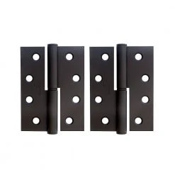 Hinges & Magnets TRIO MATT BLACK LIFT OFF HINGE (PAIR) 85MM X 60MM X 1.6MM