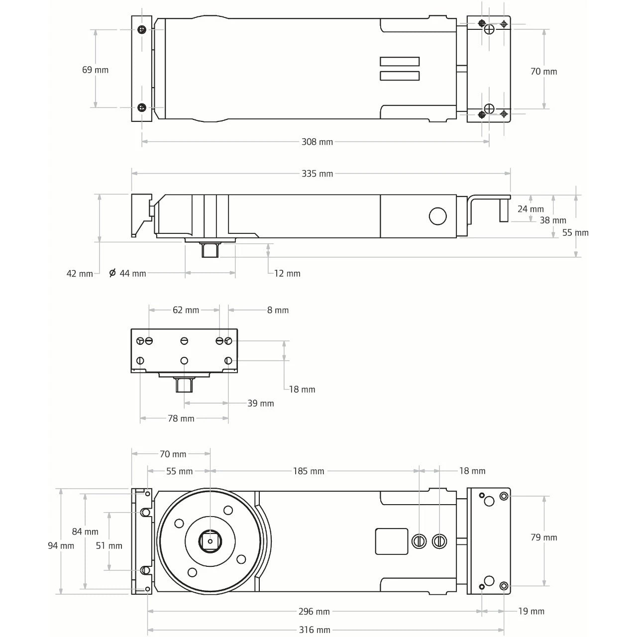 BRITON 2800 TRANSOM CLOSER 2 BRITON 2800 TRANSOM CLOSER