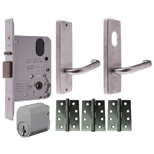 LOCKWOOD DOOR HARDWARE KIT FOR TIMBER DOOR (INC. HINGES, LOCK, HANDLES & CYLINDER) Handles & Hardware 1 LOCKWOOD DOOR HARDWARE KIT FOR TIMBER DOOR (INC. HINGES, LOCK, HANDLES & CYLINDER) Handles & Hardware