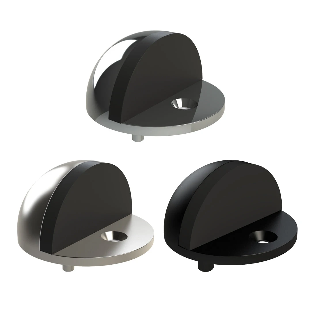 EMRO DOOR STOP HALF MOON FLOOR MOUNT 50008 Handles & Hardware 1 EMRO DOOR STOP HALF MOON FLOOR MOUNT 50008 Handles & Hardware