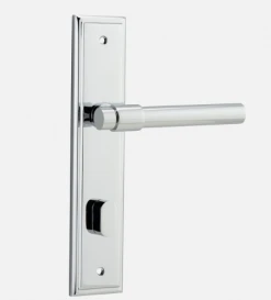 IVER DOOR LEVER HELSINKI STEPPED BACKPLATE Door Handles & Levers