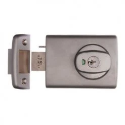 Locking Solutions LOCKWOOD 001-4 DEADLATCH SATIN CHROME PEARL (OPEN OUT DOOR)