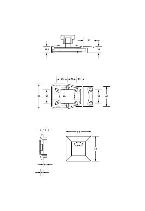 METLAM SLIDE INDICATOR BOLT - MODA LOCK Toilet & Partition Hardware 3 METLAM SLIDE INDICATOR BOLT - MODA LOCK Toilet & Partition Hardware