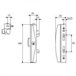 Locking Solutions LOCKWOOD ONYX PATIO SLIDING DOOR LOCK