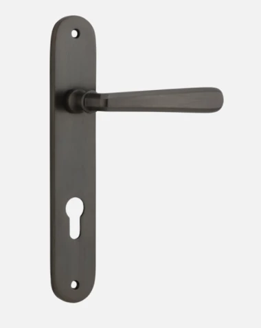 IVER DOOR LEVER COPENHAGEN OVAL BACKPLATE Door Handles & Levers 2 IVER DOOR LEVER COPENHAGEN OVAL BACKPLATE Door Handles & Levers