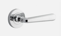 Door Handles & Levers IVER DOOR LEVER COPENHAGEN ROUND ROSE BACKPLATE