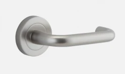 IVER DOOR LEVER OSLO ROUND ROSE Door Handles & Levers