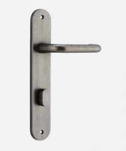 Door Handles & Levers IVER DOOR LEVER OSLO OVAL BACKPLATE 40 Door Handles & Levers IVER DOOR LEVER OSLO OVAL BACKPLATE