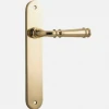 IVER DOOR LEVER VERONA OVAL BACKPLATE Door Handles & Levers