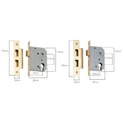 TRADCO EURO MORTICE LOCK (47.5MM PITCH) Entrance Sets 21 TRADCO EURO MORTICE LOCK (47.5MM PITCH) Entrance Sets