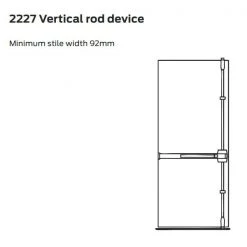 VON DUPRIN 22 SERIES VERTICAL ROD EXIT DEVICE Panic Exit Devices