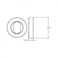 LOCKWOOD VELOCITY OVAL CYLINDER ROUND ESCUTCHEON VSR6 Handles & Hardware