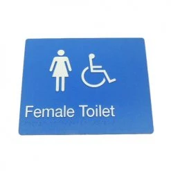 Tim The Sign Man Toilet & Shower Signage FEMALE DISABLED TOILET SIGN