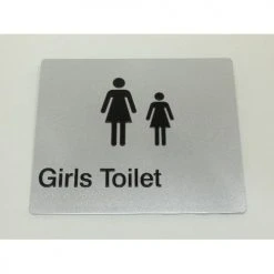 Tim The Sign Man Toilet & Shower Signage GIRLS TOILET SIGN