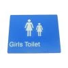 Tim The Sign Man Toilet & Shower Signage GIRLS TOILET SIGN