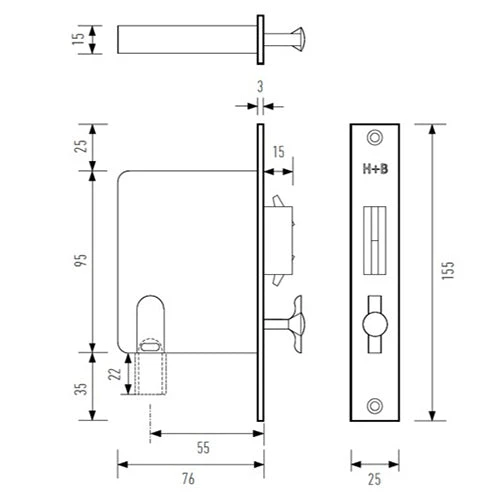HALLIDAY AND BAILLIE SLIDING DOOR PRIVACY SET HB690 Flush Pulls 5 HALLIDAY AND BAILLIE SLIDING DOOR PRIVACY SET HB690 Flush Pulls