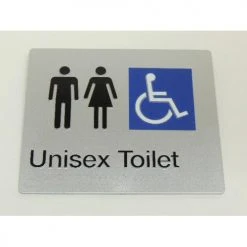 Tim The Sign Man UNISEX DISABLED TOILET SIGN Toilet & Shower Signage