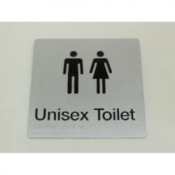 Tim The Sign Man UNISEX TOILET SIGN Toilet & Shower Signage